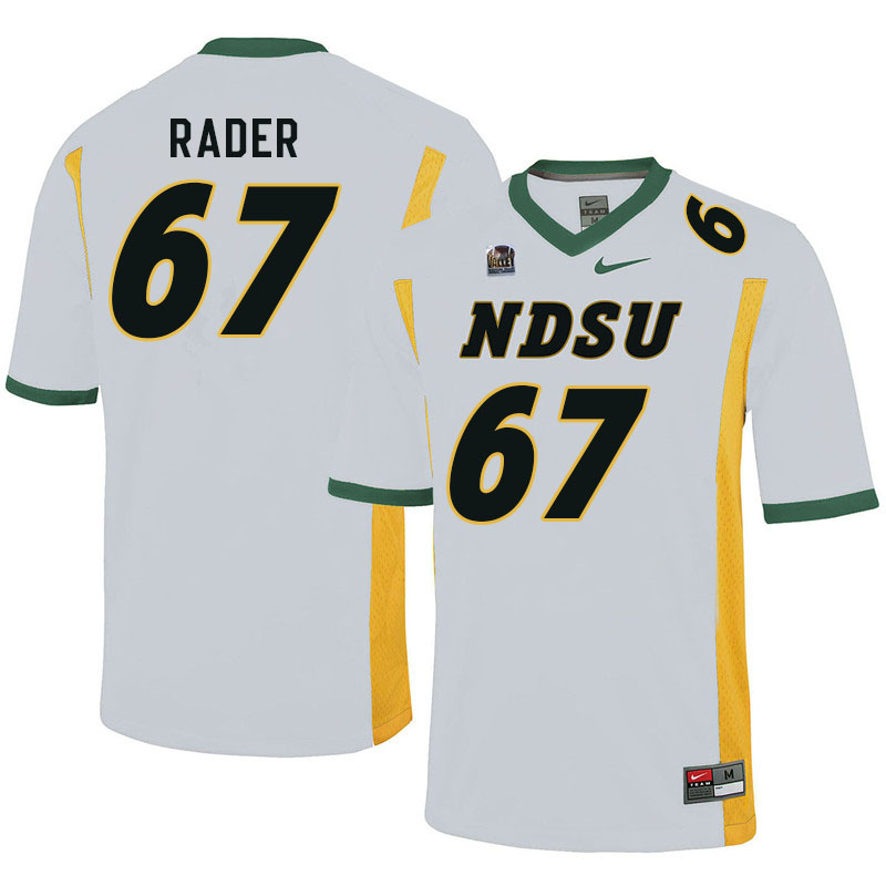 Men #67 Max Rader North Dakota State Bison College Football Jerseys Sale-White - Click Image to Close
